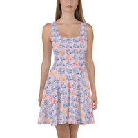 Thumbnail of Rainbow Tile Skater Dress