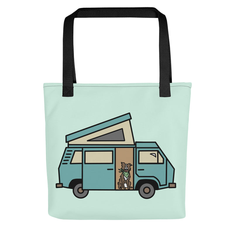 Dog in Van Tote Bag