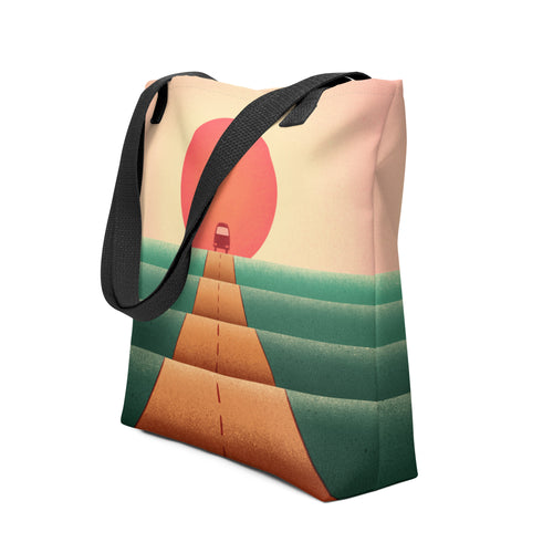 Sunset Road Tote Bag