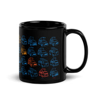 Thumbnail of Rainbow Tile Black Glossy Mug