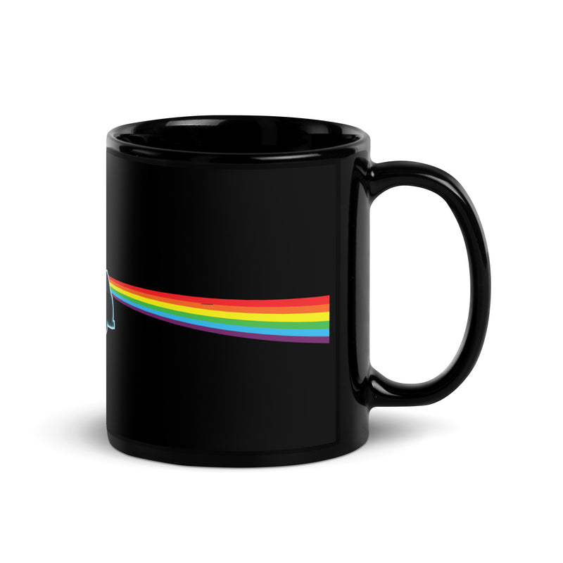 Côté obscur du bus Tasse noire brillante