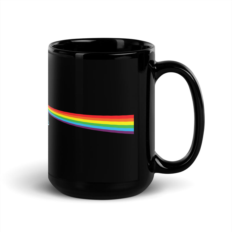 Côté obscur du bus Tasse noire brillante