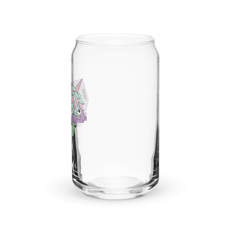 High-Top Hazel Unicorn Can-Shaped Pint Glass