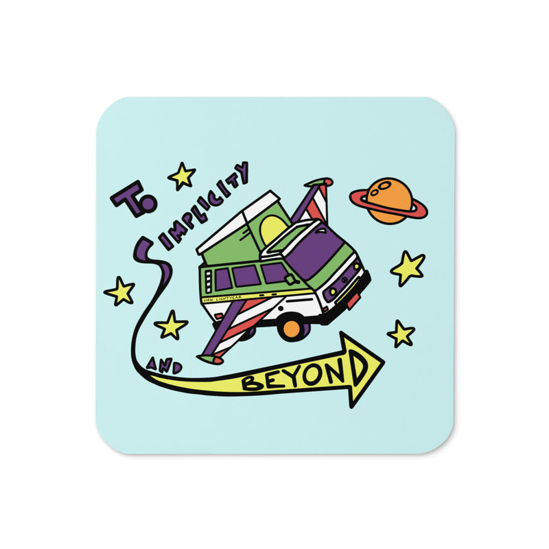 Van Lightyear Cork-Back Coaster