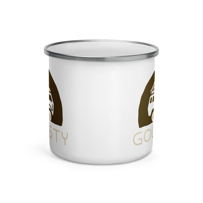 Tasse en émail avec logo Rollyn GoWesty