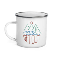 Thumbnail of Get Out Enamel Mug