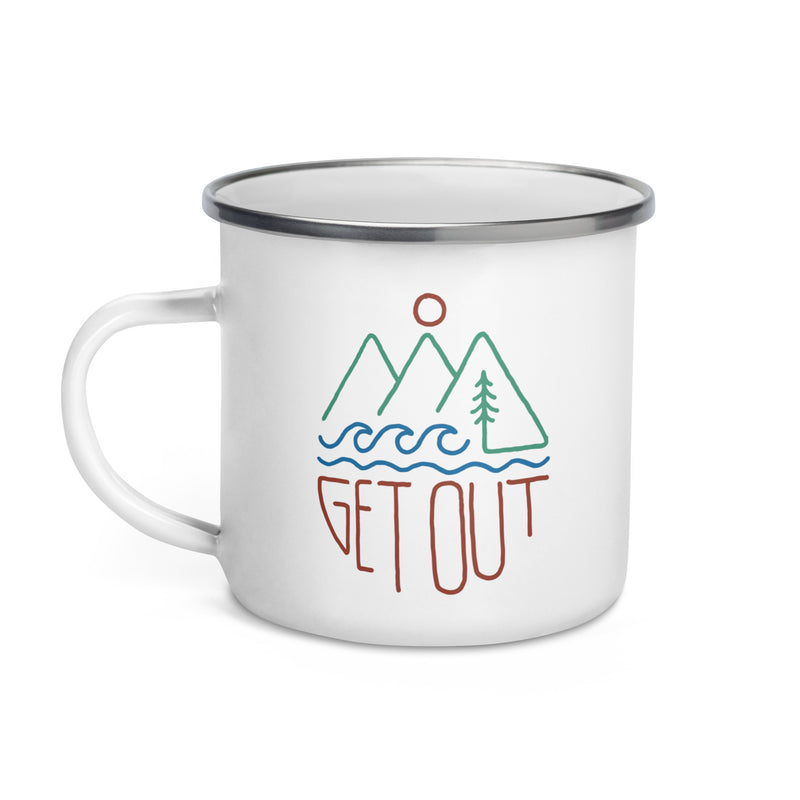 Get Out Enamel Mug