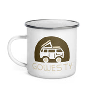 Thumbnail of Tasse en émail avec logo Rollyn GoWesty