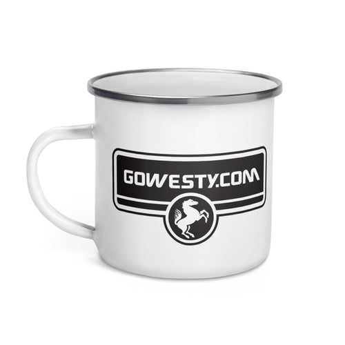 GoWesty Horse Logo Enamel Mug