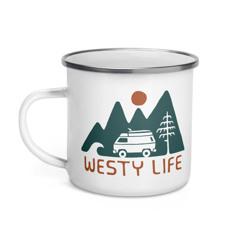 Westy Life Enamel Mug