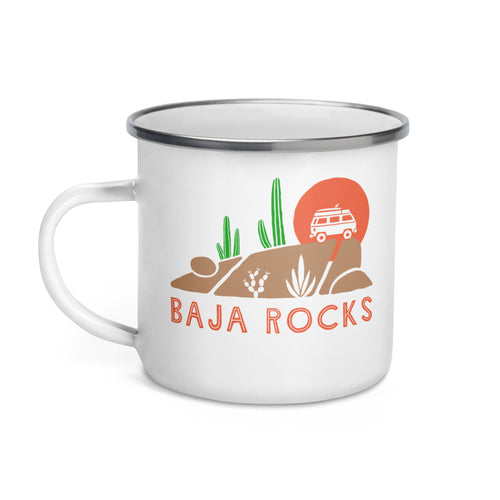 Baja Rocks Enamel Mug