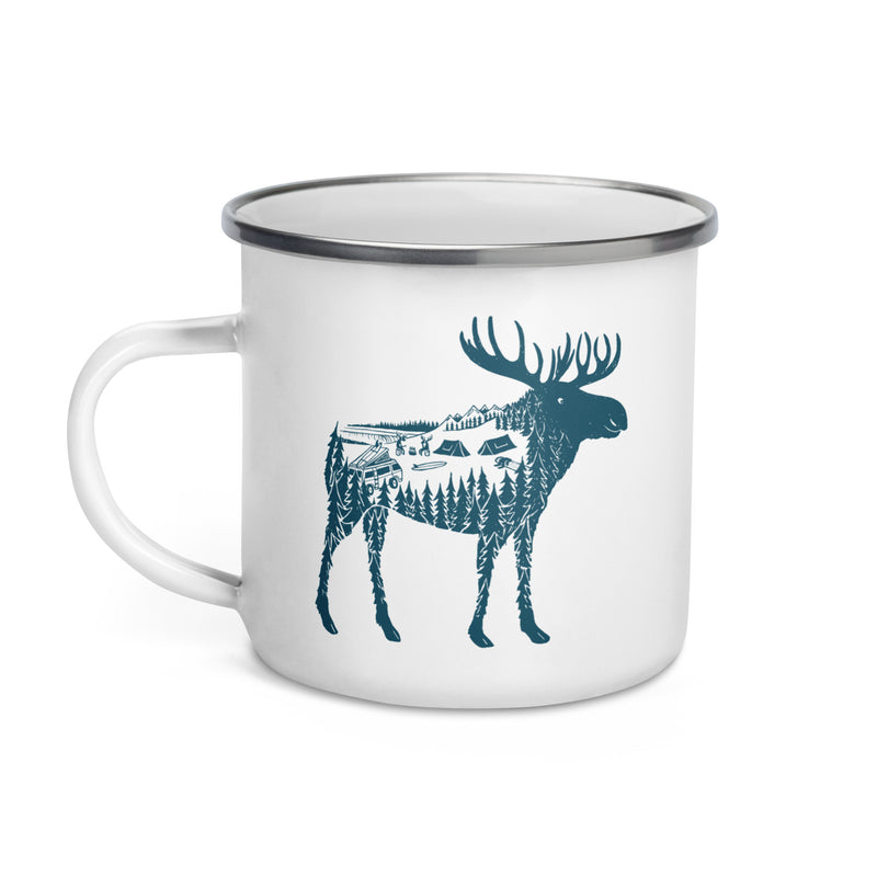 Moose Meet-Up Enamel Mug