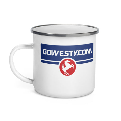 GoWesty Tasse en émail avec logo cheval