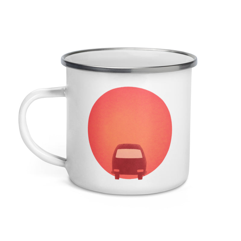 Tasse en émail Sunset Bus