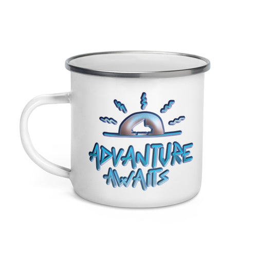 Advanture Awaits Enamel Mug