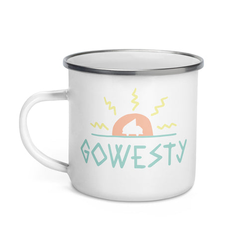 Tasse en émail avec logo MAK GoWesty