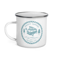 Thumbnail of Woodcut Westy Life Enamel Mug