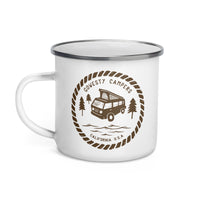 Thumbnail of Woodcut Westy Life Enamel Mug