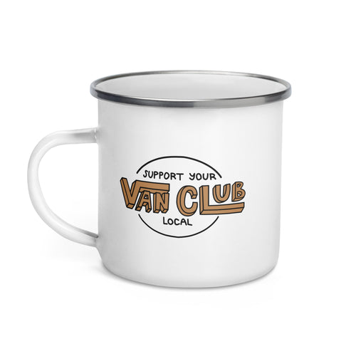 Soutenez votre tasse en émail Van Club locale