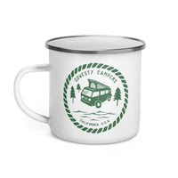 Thumbnail of Woodcut Westy Life Enamel Mug