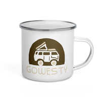 Thumbnail of Tasse en émail avec logo Rollyn GoWesty