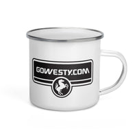 Thumbnail of GoWesty Tasse en émail avec logo cheval