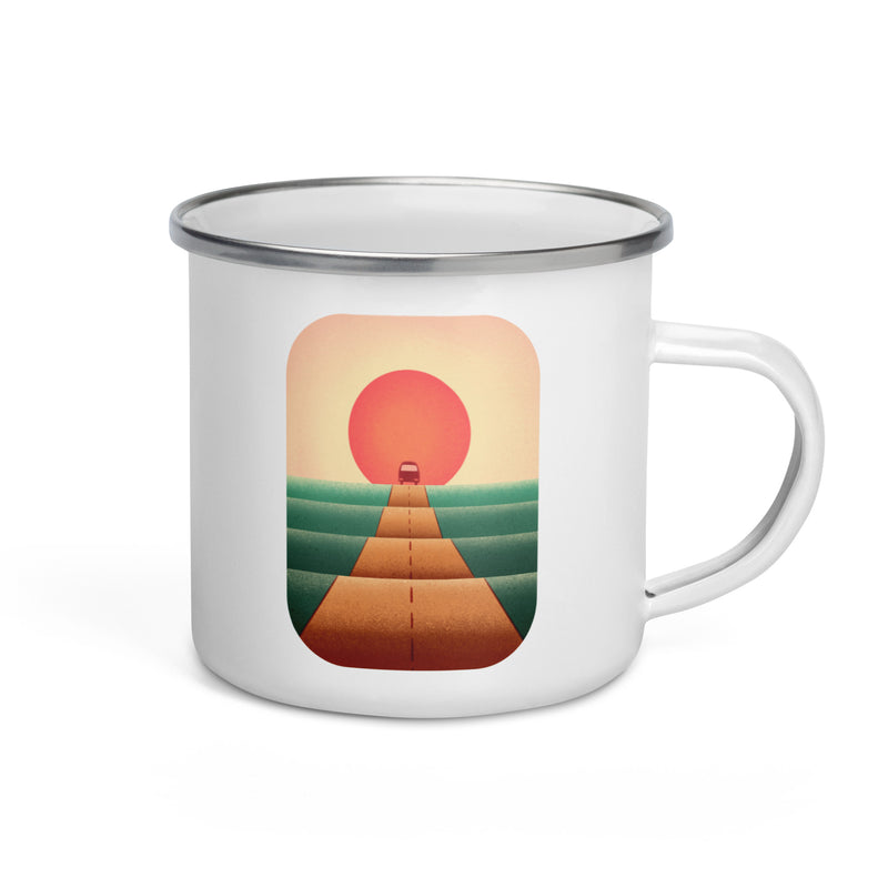 Tasse en émail Sunset Road