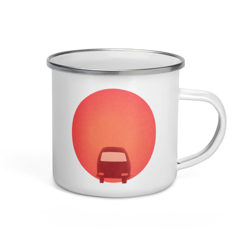 Tasse en émail Sunset Bus