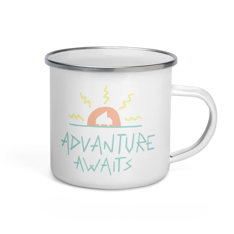 Advanture Awaits Enamel Mug