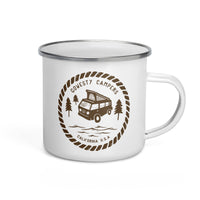 Thumbnail of Woodcut Westy Life Enamel Mug