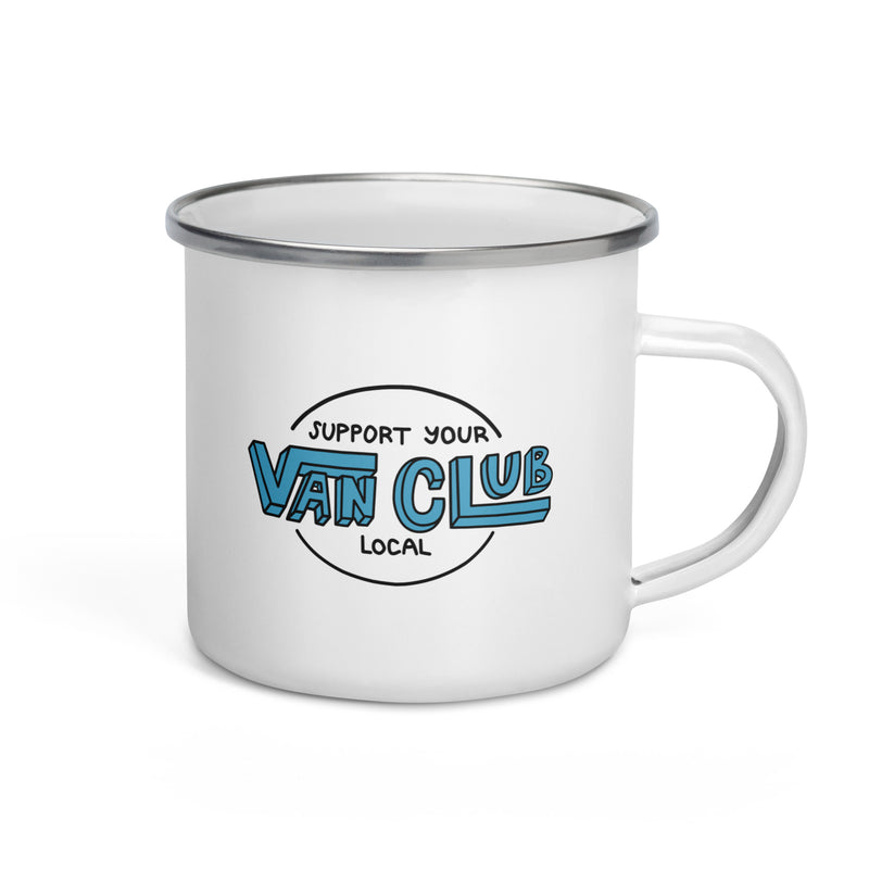 Soutenez votre tasse en émail Van Club locale