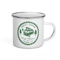 Thumbnail of Woodcut Westy Life Enamel Mug