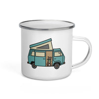 Thumbnail of Dog in Van Enamel Mug