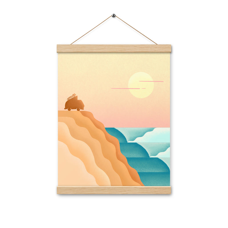 Baja Surf Hanging Poster