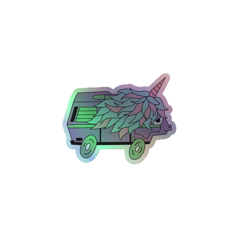 High-Top Hazel Unicorn Holographic Sticker