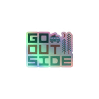 Thumbnail of Go Outside Holographic Sticker