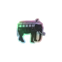 Thumbnail of Easy Ride Elephant Holographic Sticker