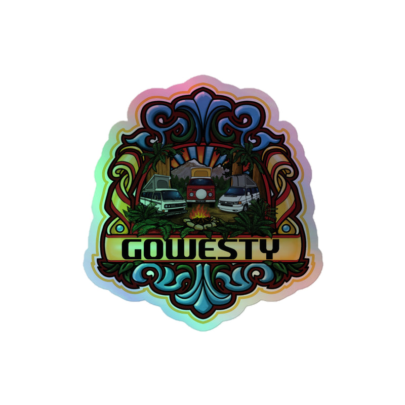 GoWesty Westylife Campfire Holographic Sticker