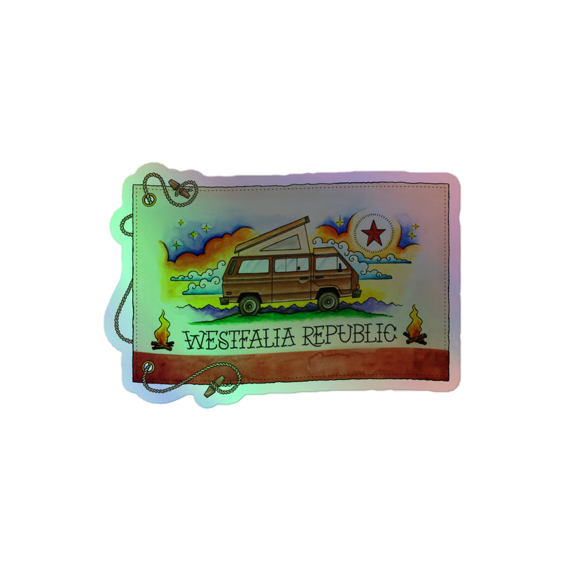 Westfalia Republic Holographic Sticker