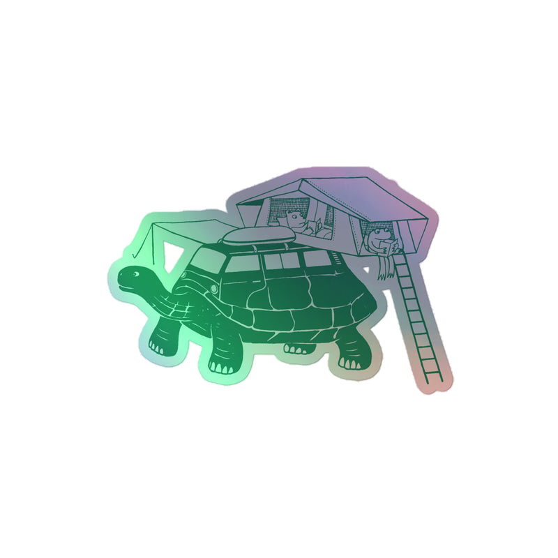 Autocollant holographique Tin-Top Turtle Vanimal