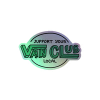 Thumbnail of Autocollant holographique vert Soutenez votre club de camionnettes local