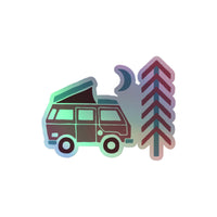 Thumbnail of Go Outside Van & Moon Holographic Sticker