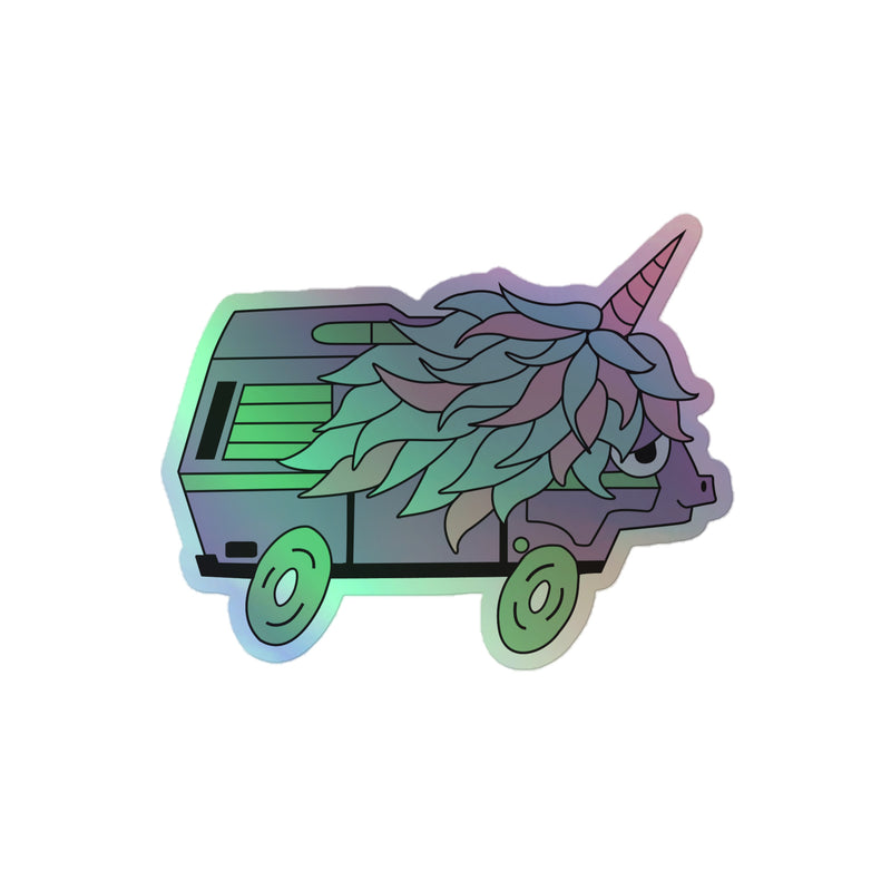 High-Top Hazel Unicorn Holographic Sticker