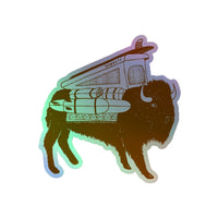 Thumbnail of Autocollant holographique Buffalo Roam Vanimal