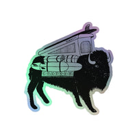 Thumbnail of Autocollant holographique Buffalo Roam Vanimal