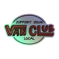 Thumbnail of Support Your Local Van Club Red Holographic Sticker