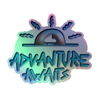 Thumbnail of Advanture Awaits Holographic Sticker