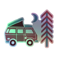 Thumbnail of Go Outside Van & Moon Holographic Sticker