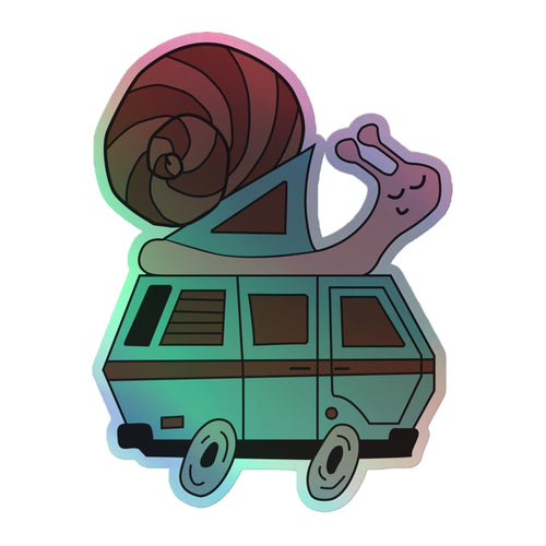 Sally Snail Holographic Sticker