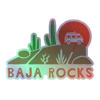 Thumbnail of Baja Rocks Holographic Sticker